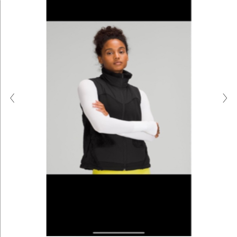 Lululemon Black Insulated Fleece Vest
